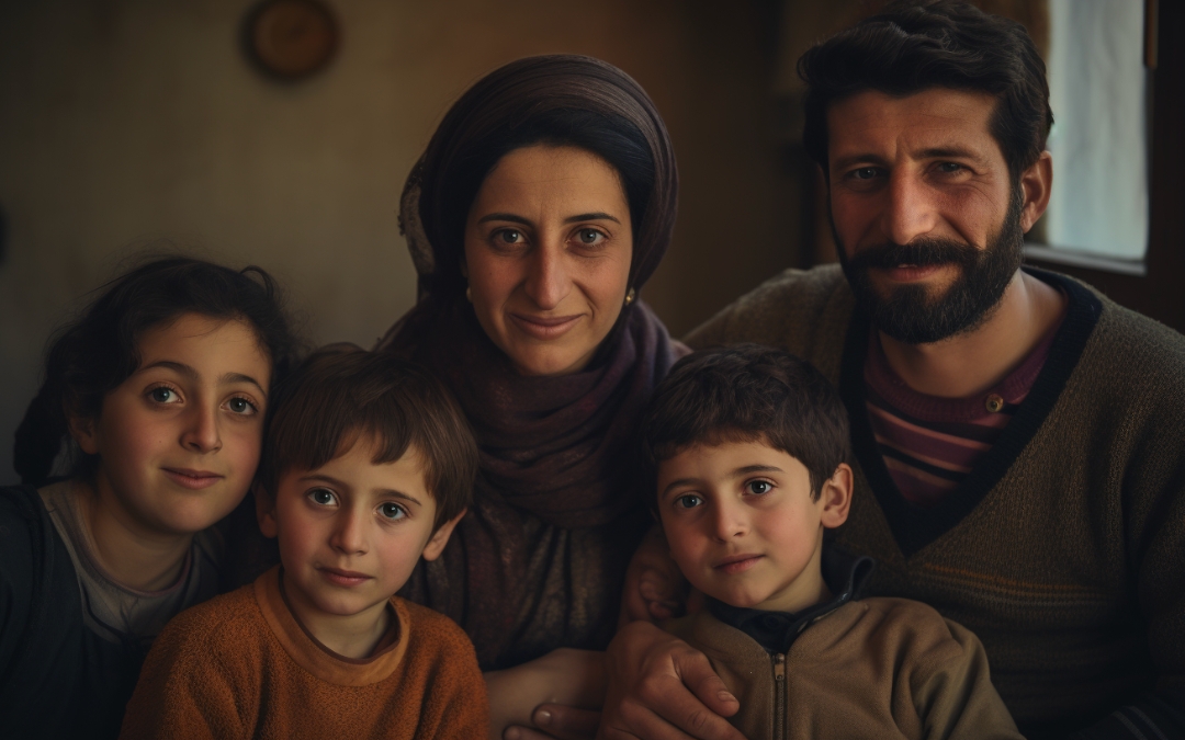 Syrian family of five