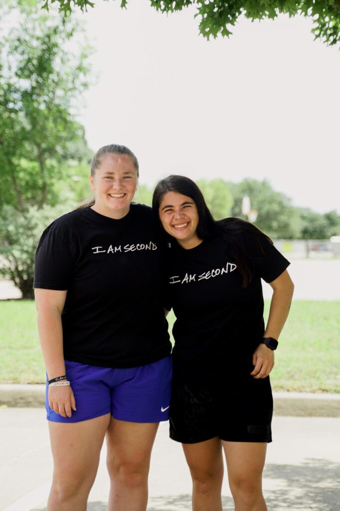 Team Second athletes Emma and Abigail